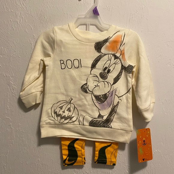 Disney Other - Disney Minnie Mouse Halloween Girl’s Long Sleeve Outfit Set Size 12 Months